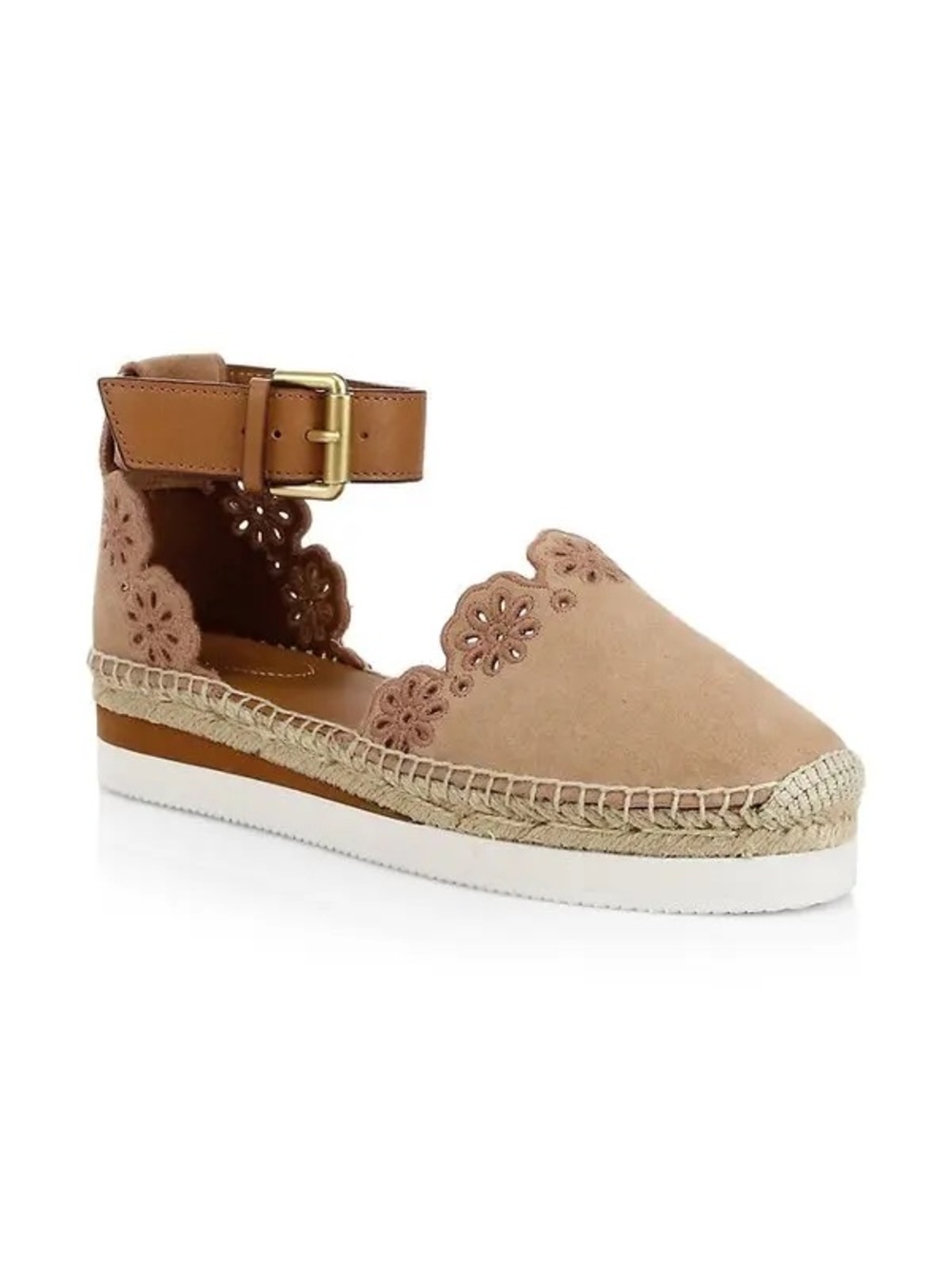 See by Chloé Espadrille Ankle-Strap Flats